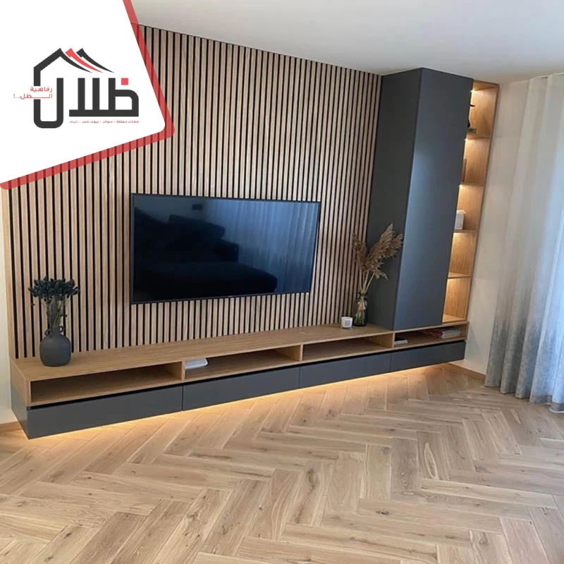 تصميم ديكور شاشات تلفزيون