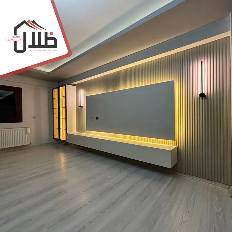 ديكورات شاشات خشبية بسيطة
