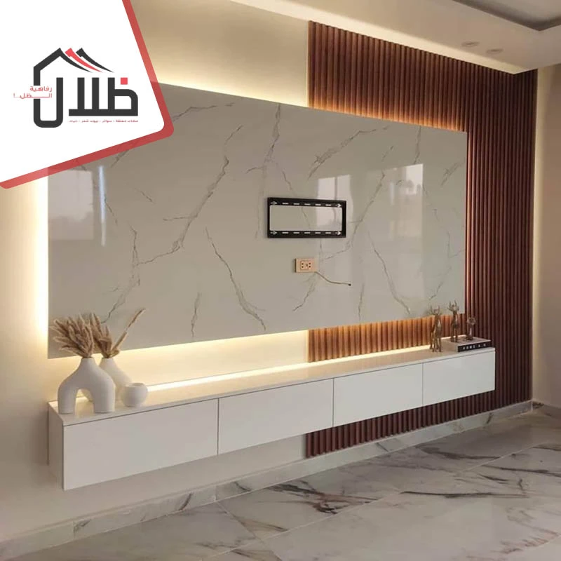 تصميم ديكور شاشات تلفزيون