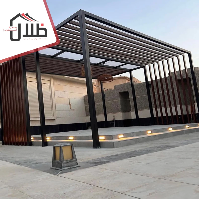 تصميم برجولات خشبية