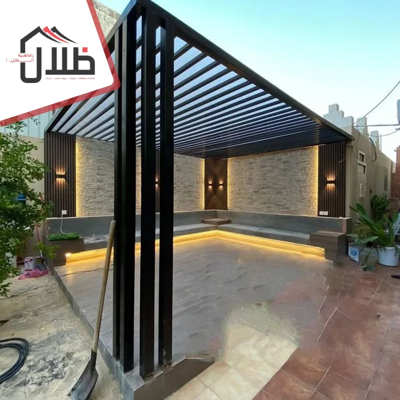 اشكال برجولات خشبية
