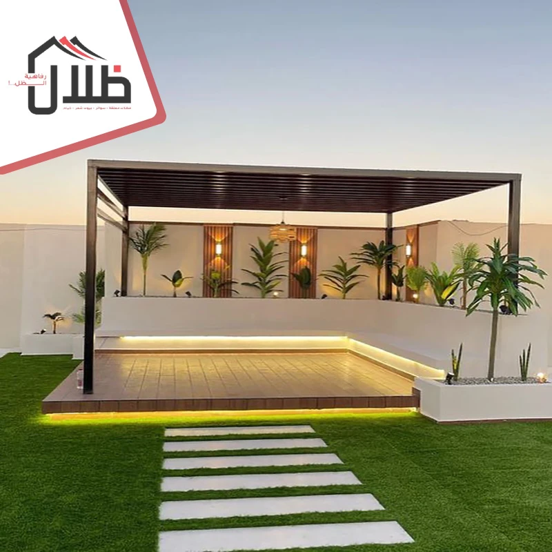 برجولات خشب للحدائق في جده