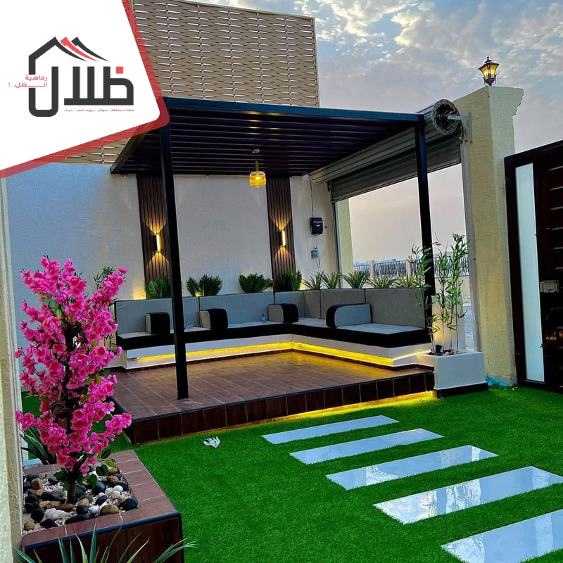برجولات خشب للحدائق