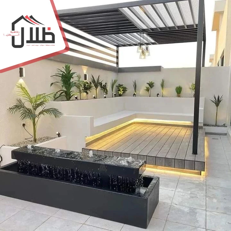 اشكال برجولات خشبية بجدة