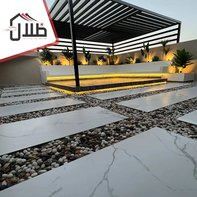 عمل برجولات خشب بجده