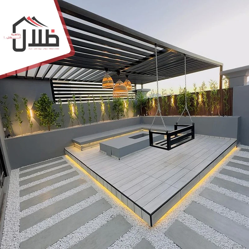 اشكال برجولات خشبية