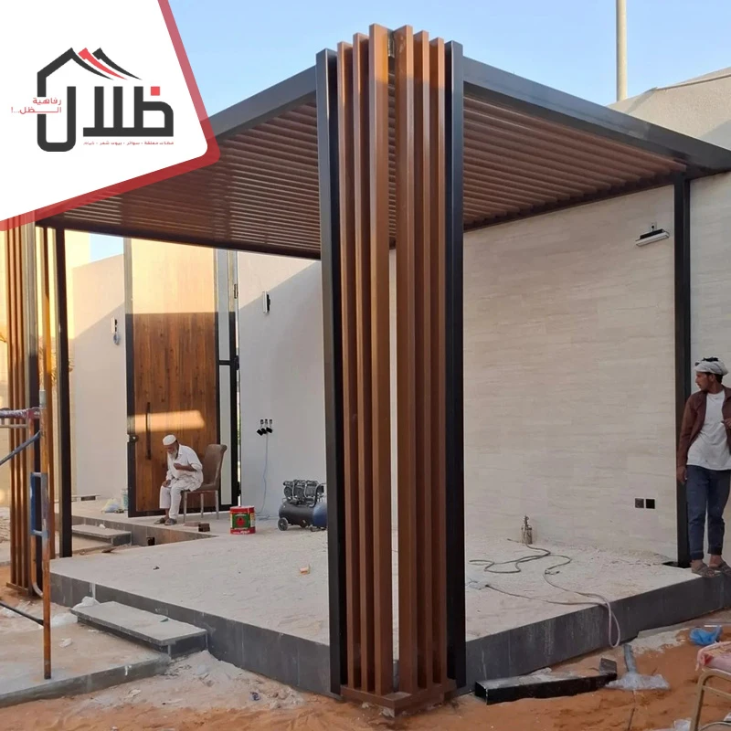 عمل برجولات خشب بجده