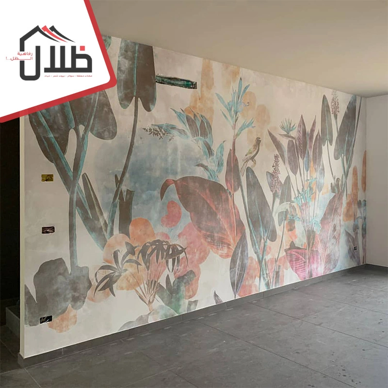 ورق حائط ملون بجده
